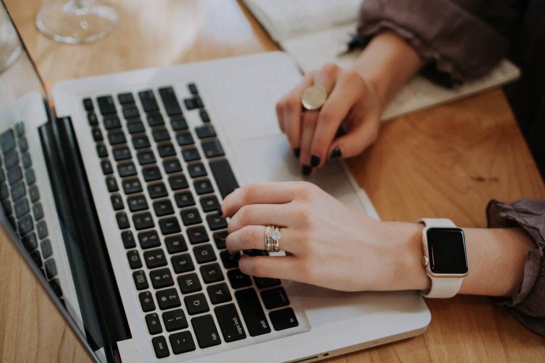 Content creator working at a desk building an affiliate marketing strategy