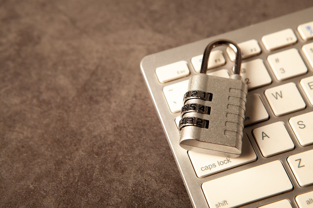 Padlock on a keyboard representing Digihub's privacy policy and data protection